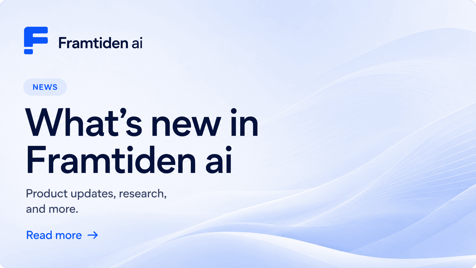 Framtiden AI:s redaktionella nyheter